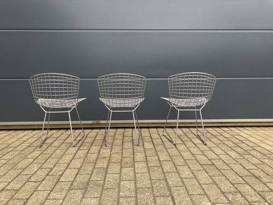 Image 1 of 3x Knoll Bertoia Side chair chroom in mooie staat