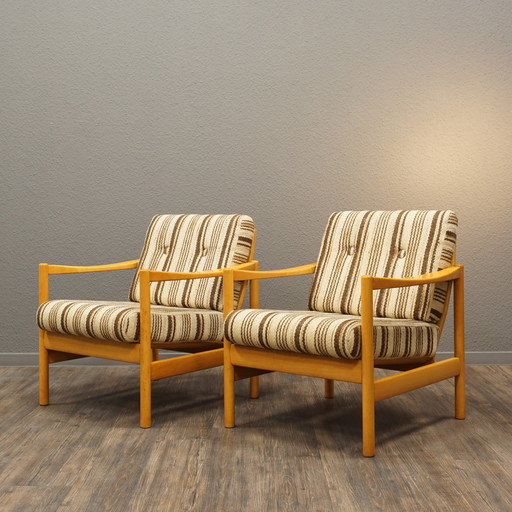 2x Walter Knoll vintage fauteuil