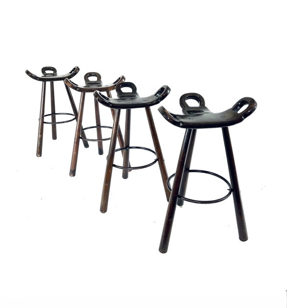 Image 1 of 4X Spanish Stools, Sergio Rodriguez, Conoform