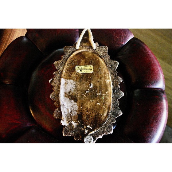 Image 1 of Vintage cabochon spiegel van Georges Pelletier voor La Roue Vallauris, 1950