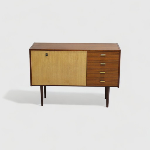 Vintage dressoir, schoenenkastje - hout, jaren '60