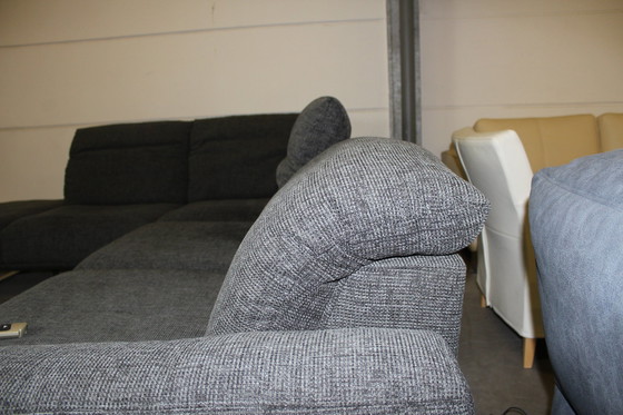 Image 1 of Stoffen bank met slaapfunctie Sofa Hoekbank