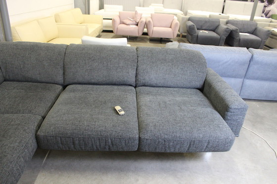 Image 1 of Stoffen bank met slaapfunctie Sofa Hoekbank