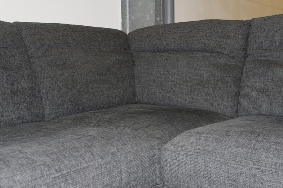 Image 1 of Stoffen bank met slaapfunctie Sofa Hoekbank