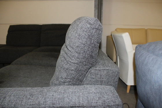 Image 1 of Stoffen bank met slaapfunctie Sofa Hoekbank