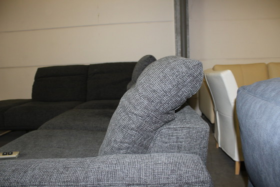 Image 1 of Stoffen bank met slaapfunctie Sofa Hoekbank