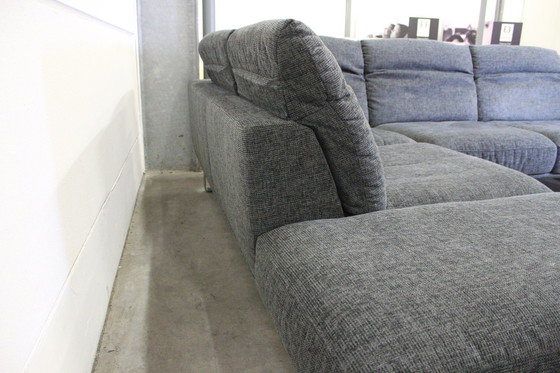 Image 1 of Stoffen bank met slaapfunctie Sofa Hoekbank