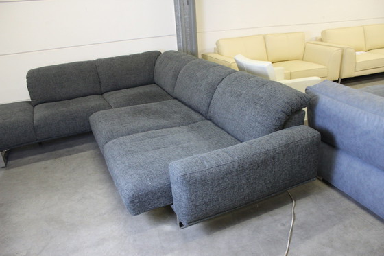 Image 1 of Stoffen bank met slaapfunctie Sofa Hoekbank