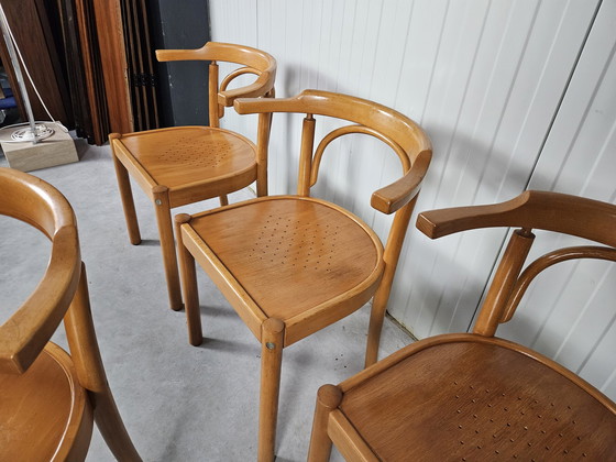 Image 1 of Vintage stoelen, 4 stuks, beuken