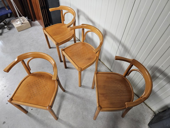 Image 1 of Vintage stoelen, 4 stuks, beuken
