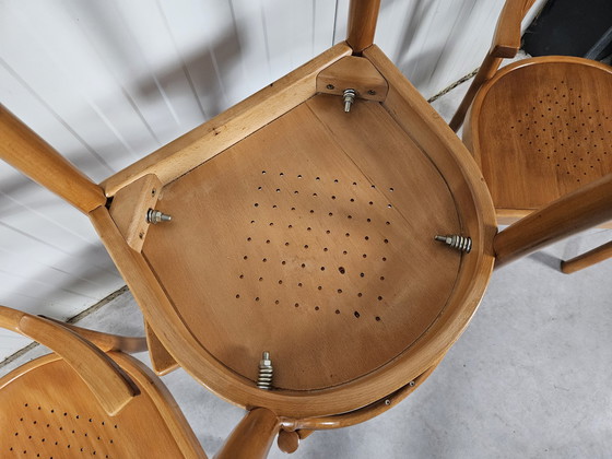 Image 1 of Vintage stoelen, 4 stuks, beuken