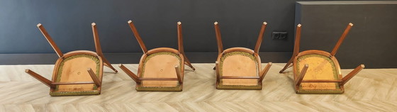 Image 1 of 4x vintage eetkamerstoelen