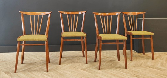 Image 1 of 4x vintage eetkamerstoelen