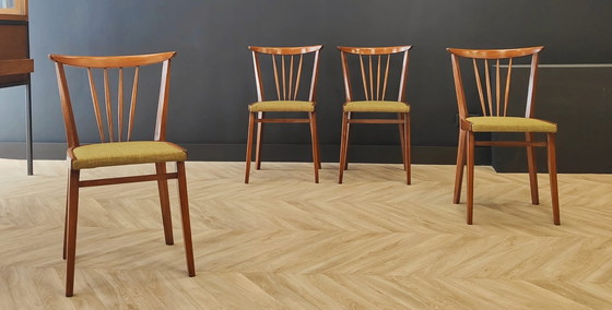 Image 1 of 4x vintage eetkamerstoelen