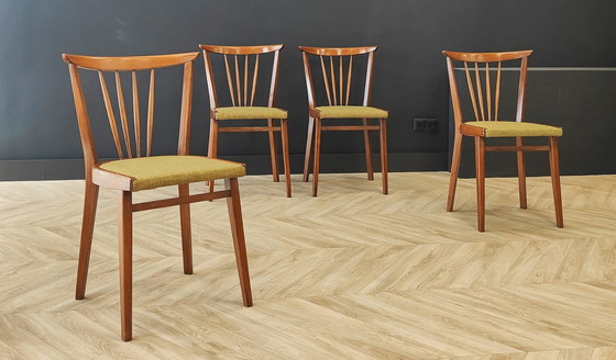 Image 1 of 4x vintage eetkamerstoelen