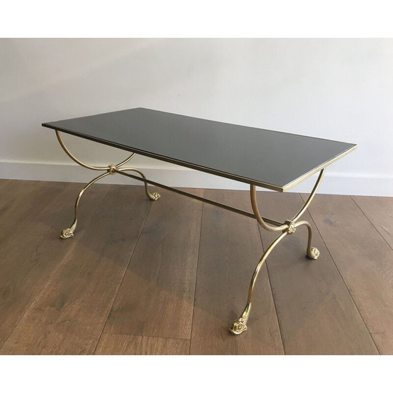 Image 1 of Vintage messing salontafel van Jansen, Frankrijk 1940