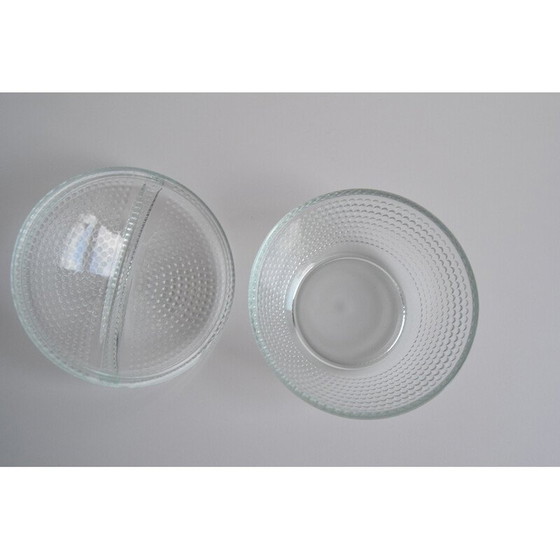 Image 1 of Vintage glazen snoepkom door Adolf Matura voor Libochovice glasfabriek, 1970