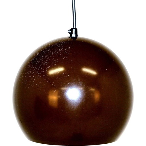 Paar Scandinavische vintage bolvormige metalen hangers, Zweden, 1970