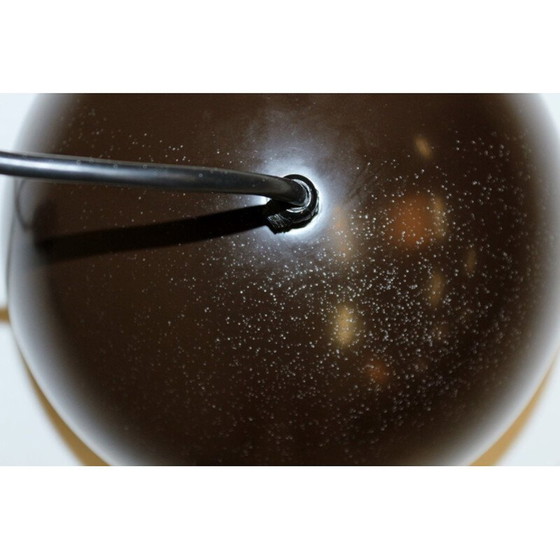 Image 1 of Paar Scandinavische vintage bolvormige metalen hangers, Zweden, 1970