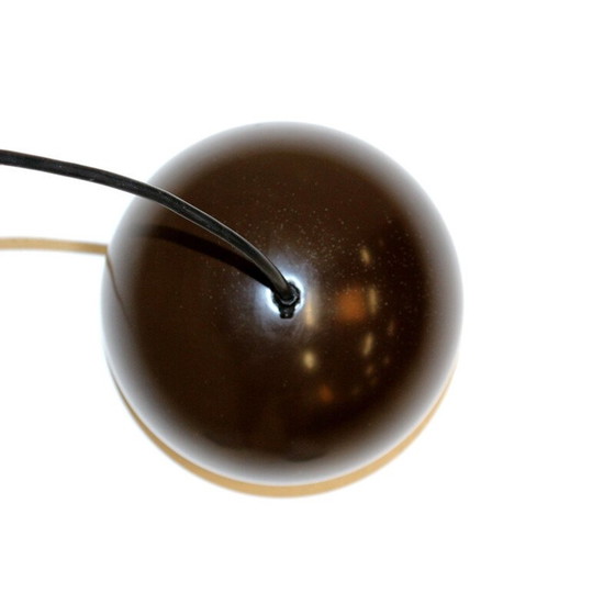 Image 1 of Paar Scandinavische vintage bolvormige metalen hangers, Zweden, 1970