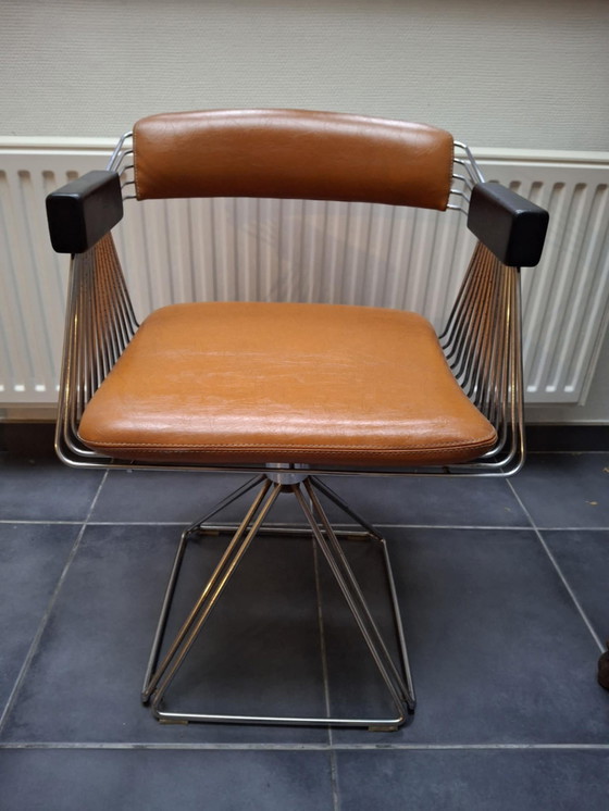 Image 1 of Design Stoelen Jaren 1960 Van Rudy Verelst Delta Orange