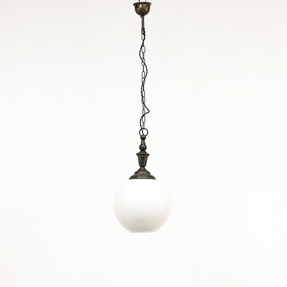 Image 1 of Antieke Opaline Hanglamp