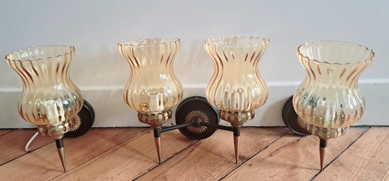 Image 1 of Vier wandlampen, 1950