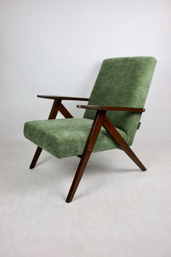 Image 1 of Vintage Olijfgroene Model B-310 Fauteuil, 1970S - Set van 2 Fauteuils