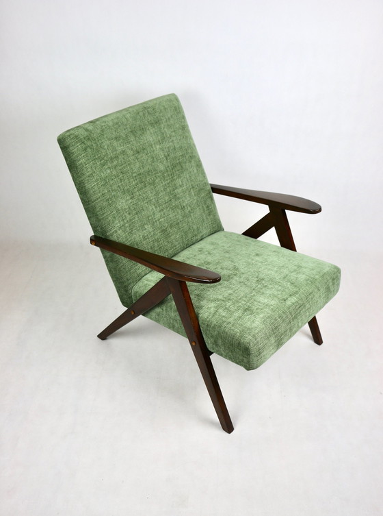 Image 1 of Vintage Olijfgroene Model B-310 Fauteuil, 1970S - Set van 2 Fauteuils