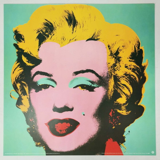 Image 1 of Vintage offset lithografie Marilyn Monroe door Andy Warhol, 1993