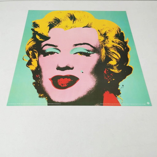 Vintage offset lithografie Marilyn Monroe door Andy Warhol, 1993