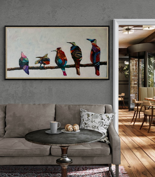 Abstracte vogels