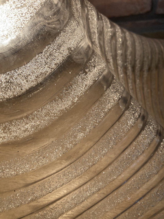 Image 1 of Ijsglas Lamp Van Dik Glas