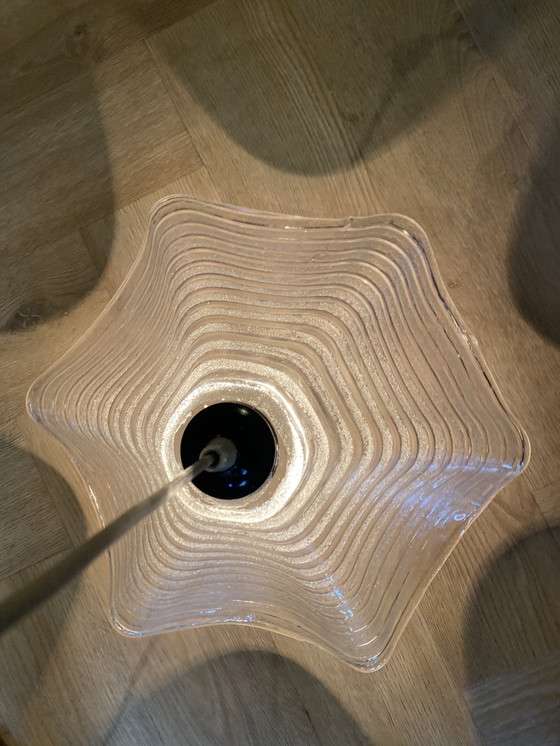 Image 1 of Ijsglas Lamp Van Dik Glas