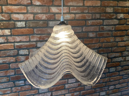 Ijsglas Lamp Van Dik Glas