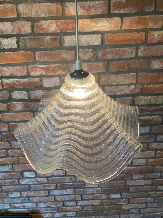 Image 1 of Ijsglas Lamp Van Dik Glas