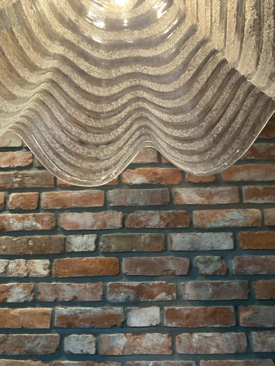 Image 1 of Ijsglas Lamp Van Dik Glas