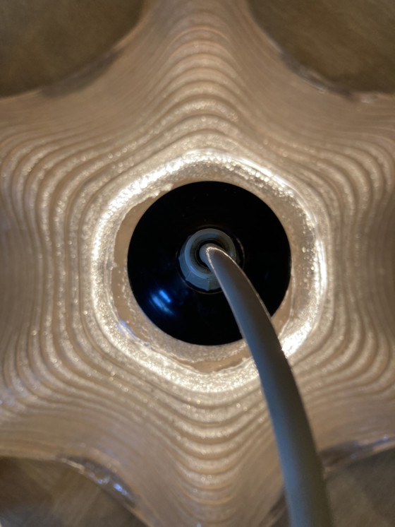 Image 1 of Ijsglas Lamp Van Dik Glas