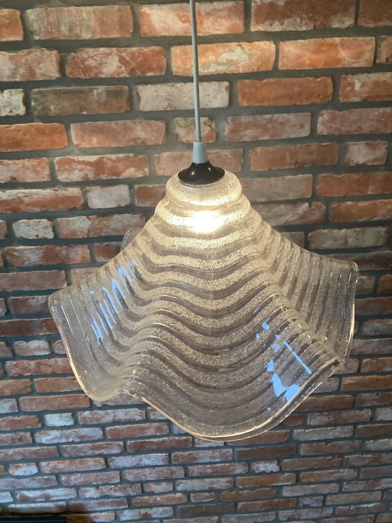 Image 1 of Ijsglas Lamp Van Dik Glas