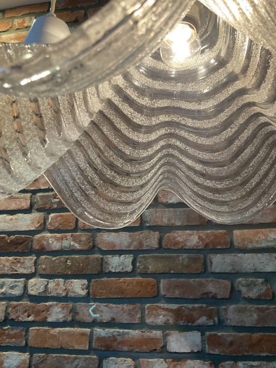 Image 1 of Ijsglas Lamp Van Dik Glas