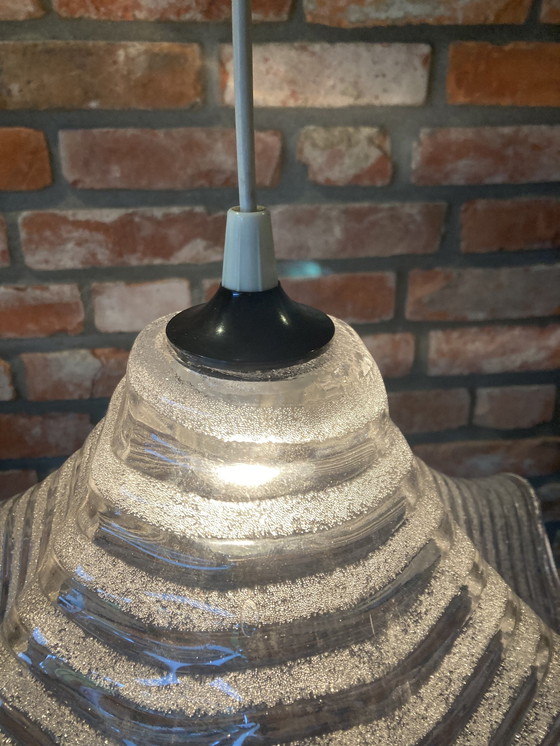 Image 1 of Ijsglas Lamp Van Dik Glas