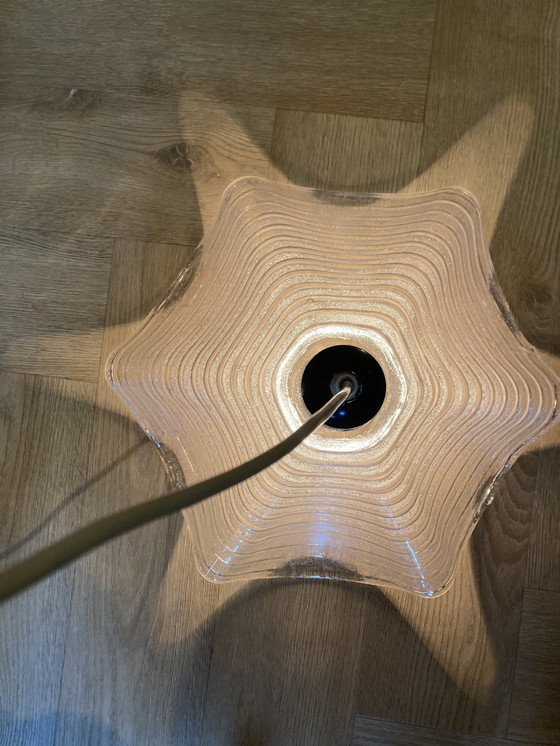 Image 1 of Ijsglas Lamp Van Dik Glas