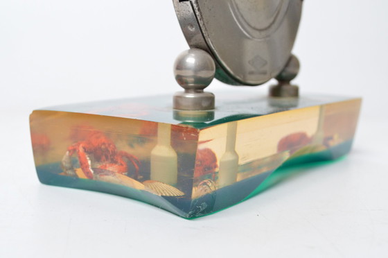 Image 1 of Eeuwigdurende kalender van Lucite & Chroom