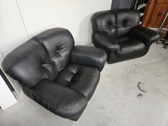 Image 1 of Vintage Italiaanse Fauteuils, Set Van 2