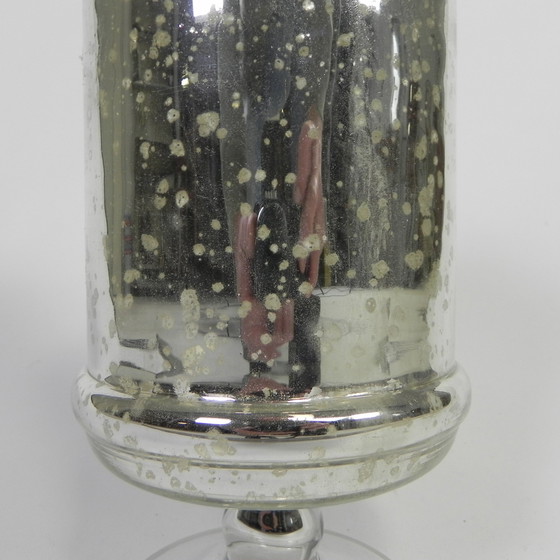 Image 1 of Kwikzilveren Pot Met Deksel, Apothekerspot, Rond 1900 (Armeluiszilver)