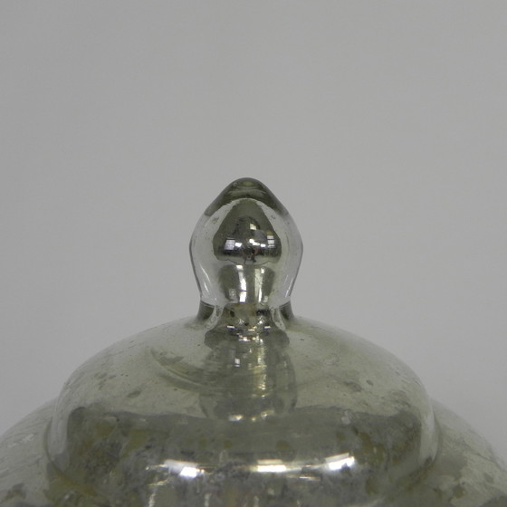 Image 1 of Kwikzilveren Pot Met Deksel, Apothekerspot, Rond 1900 (Armeluiszilver)