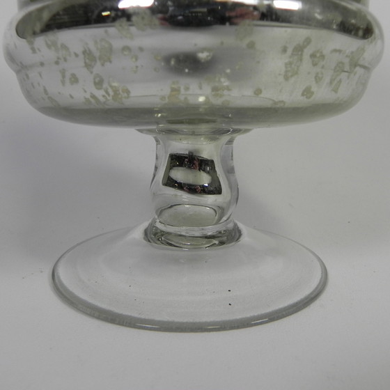 Image 1 of Kwikzilveren Pot Met Deksel, Apothekerspot, Rond 1900 (Armeluiszilver)