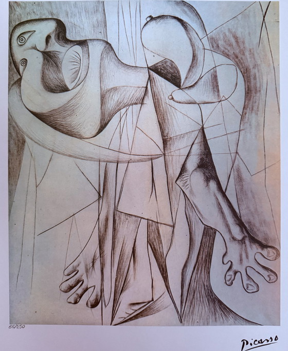 Image 1 of Pablo Picasso: Genummerde Lithografie 66/250.