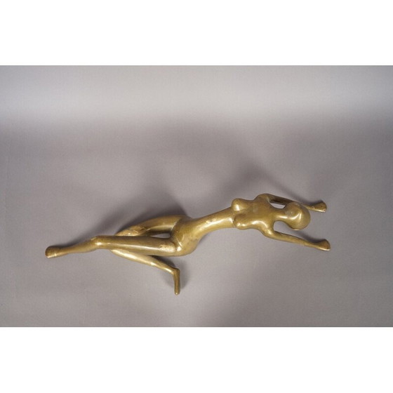 Image 1 of Vintage bronzen en messing sculptuur, Zweden 1970