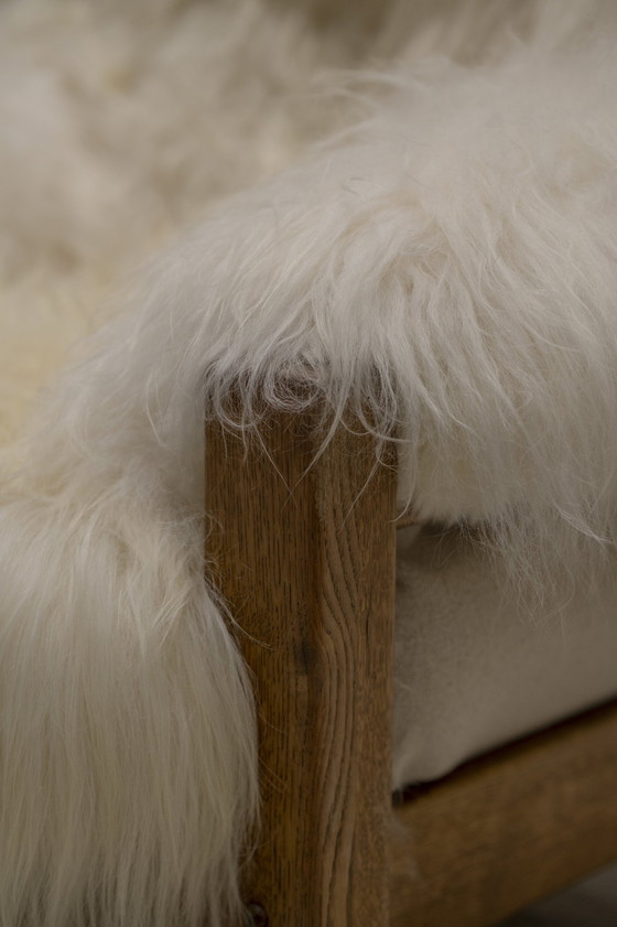 Image 1 of Fauteuil 'Yeti' in schapenbekleding